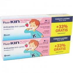 Fluorkin Infantil Pasta Dental Fresa 2x75ml+25ml