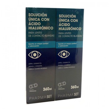 Pharmaset Solucion Unica Con Acido Hialuronico 2 x 360 ml