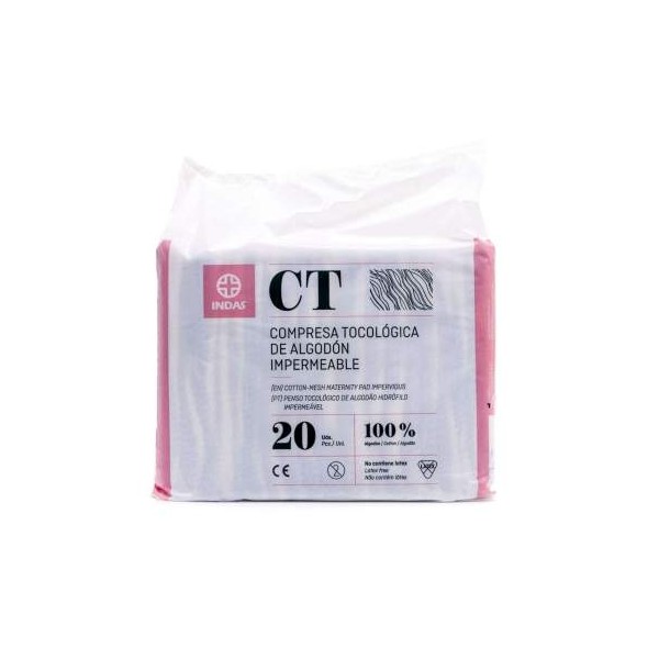 Compresas Maternity De Algodon Indas 20 unidades