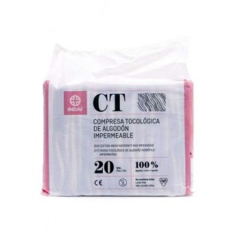 Compresas Maternity De Algodon Indas 20 unidades