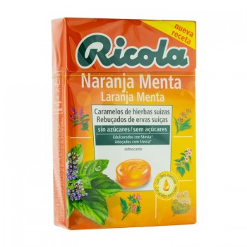 Ricola Caramelos Sin Azucar Naranja Menta 50 gramos