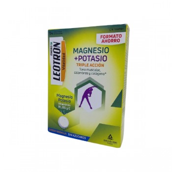 Leotron Magnesio + Potasio 54 comprimidos efervescentes