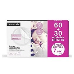 Discos De Lactancia Suavinex 60+30 unidades