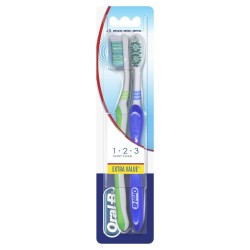 Oral B Cepillo 123 Shiny Clean Medio 2 unidades