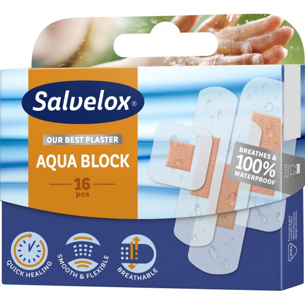 Tiritas Aqua Block Salvelox 16 unidades