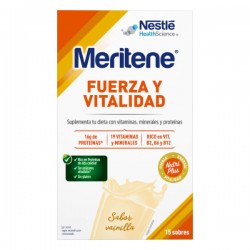 Meritene Fuerza y Vitalidad Batidos Vainilla 15 sobres