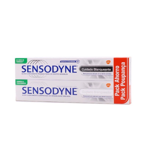 Sensodyne Cuidado Blanqueante Duplo 2x75 ml