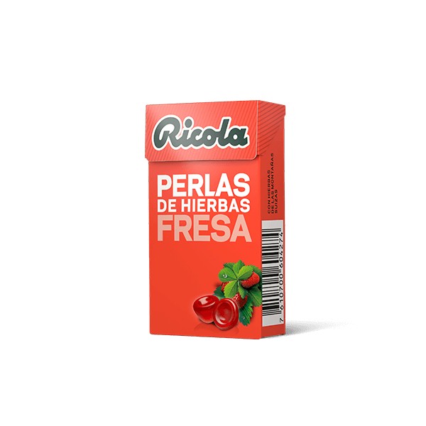 Ricola Perlas Sin Azucar Fresa-Hierbas 25 gramos