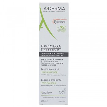 Aderma Exomega Allergo Balsamo Emoliente Anti-rascado 200 ml
