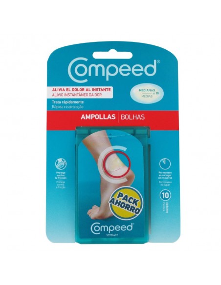 Compeed Duplo Ampollas Medianas 5 + 5 unidades