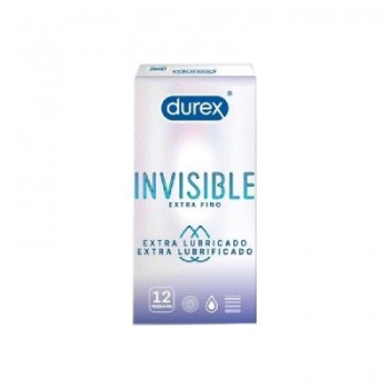 Durex Invisible Extra Fino y Extra Lubricado 12 unidades