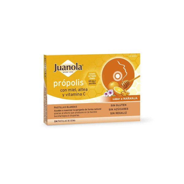 Juanola Pastillas Blandas Propolis Naranja 24...