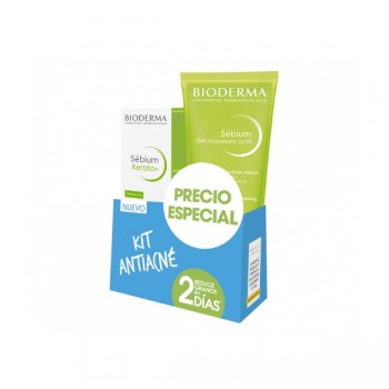 Pack Bioderma Sebium Gel Moussant Activ 200 ml + Kerato+ 30 ml