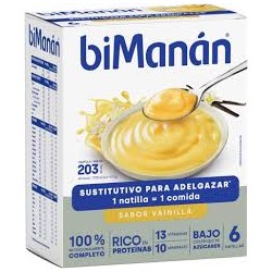 biManán Natillas Vainilla 250 gramos