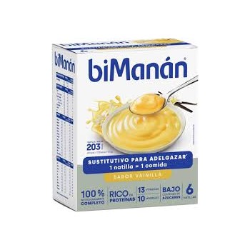biManán Natillas Vainilla 250 gramos
