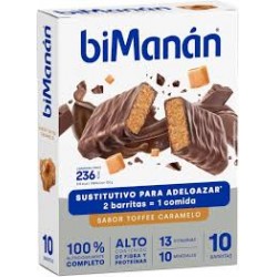 biManán BeSlim Toffee Caramelo 10 Barritas