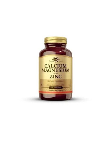 Solgar Calcio y Magnesio con Zinc 100comp