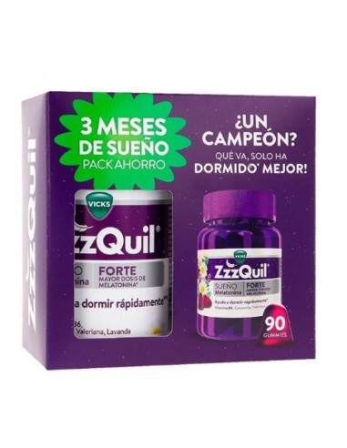 ZzzQuil Forte Gummies PACK 60+30 gominolas