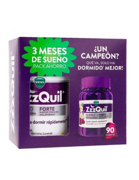 ZzzQuil Forte Gummies PACK 60+30 gominolas