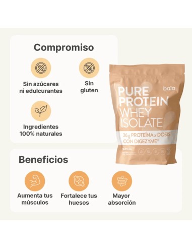 BAÏA PURE PROTEIN WHEY ISOLATE VAINILLA 750 Gr