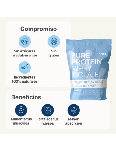 BAÏA PURE PROTEIN WHEY ISOLATE NEUTRO 750 Gr