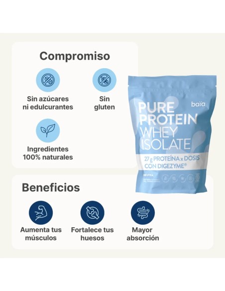 BAÏA PURE PROTEIN WHEY ISOLATE NEUTRO 750 Gr