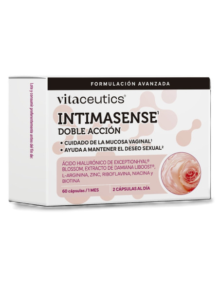 Vitaceutics Intimasense Doble Acción 60 cápsulas