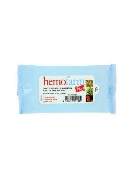 Hemofarm Plus 60 toallitas