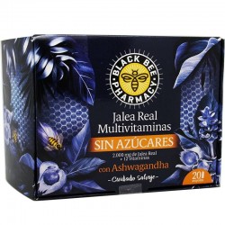 Jalea Real Black Bee Multivitaminas sin Azucares 20 ampollas
